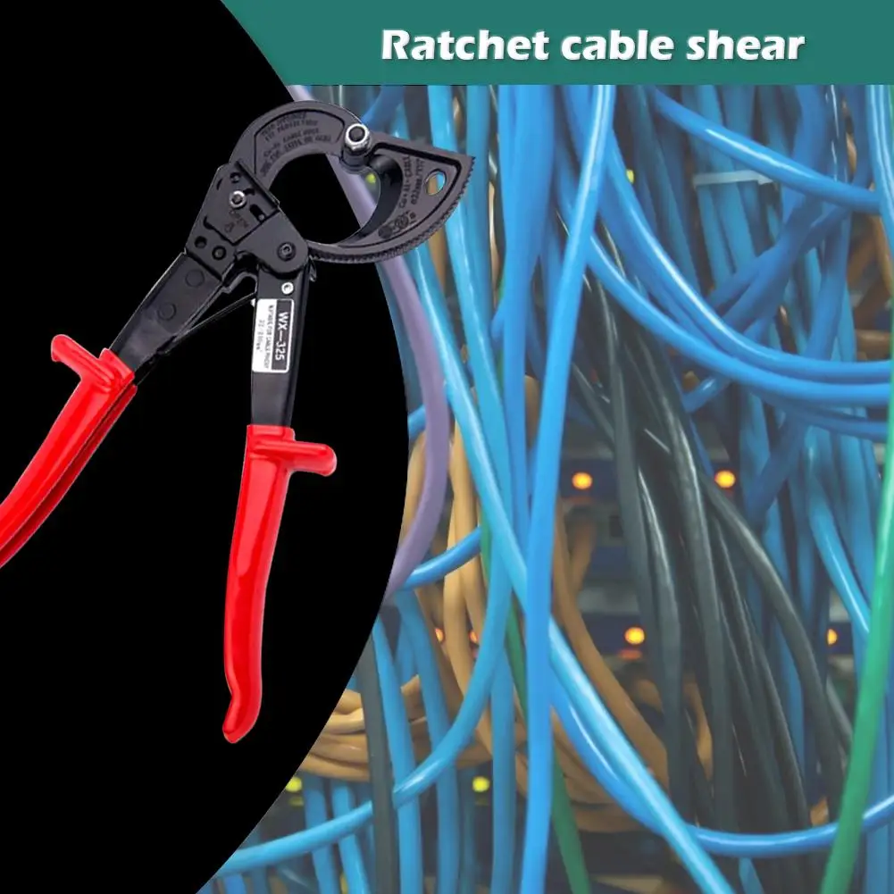 

Плоскогубцы с храповым механизмом для зачистки проводов Инструмент электрика ножницы для резки кабеля кованые лезвия простые с длительным...