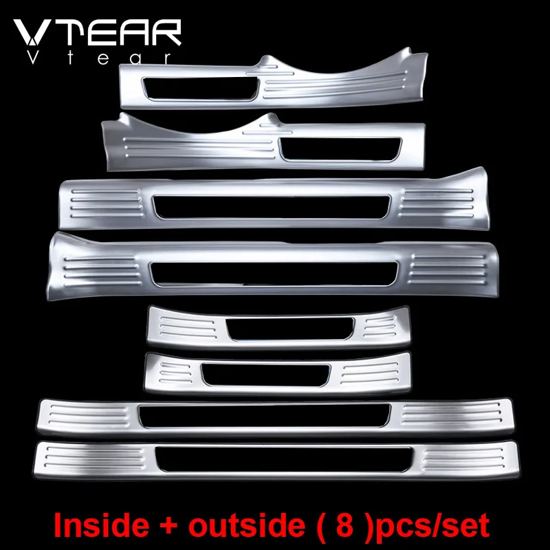 

Vtear для Защитные чехлы для сидений, сшитые специально для Черри Тигго 4 край двери педаль подоконника украшения внешняя отделка интерьера Стайлинг рамка Автомобильные аксессуары Молдинги часть 2020