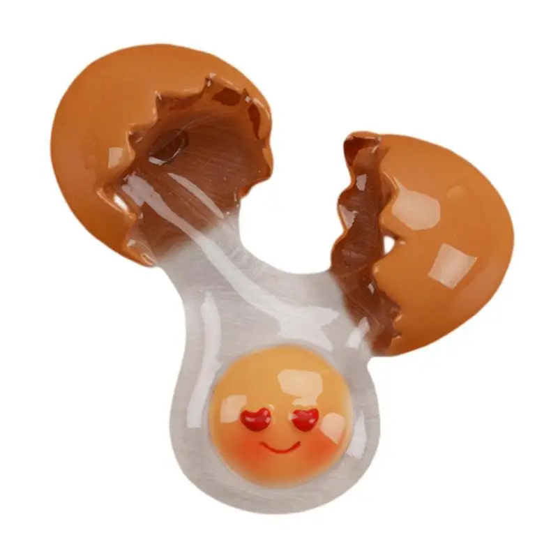 

Food Magnets For Fridge Resin Egg Series Fridge Magnetic Stickers Cute Food Shaped Fried Eggs Drinks Magnets Magnetic Stickers