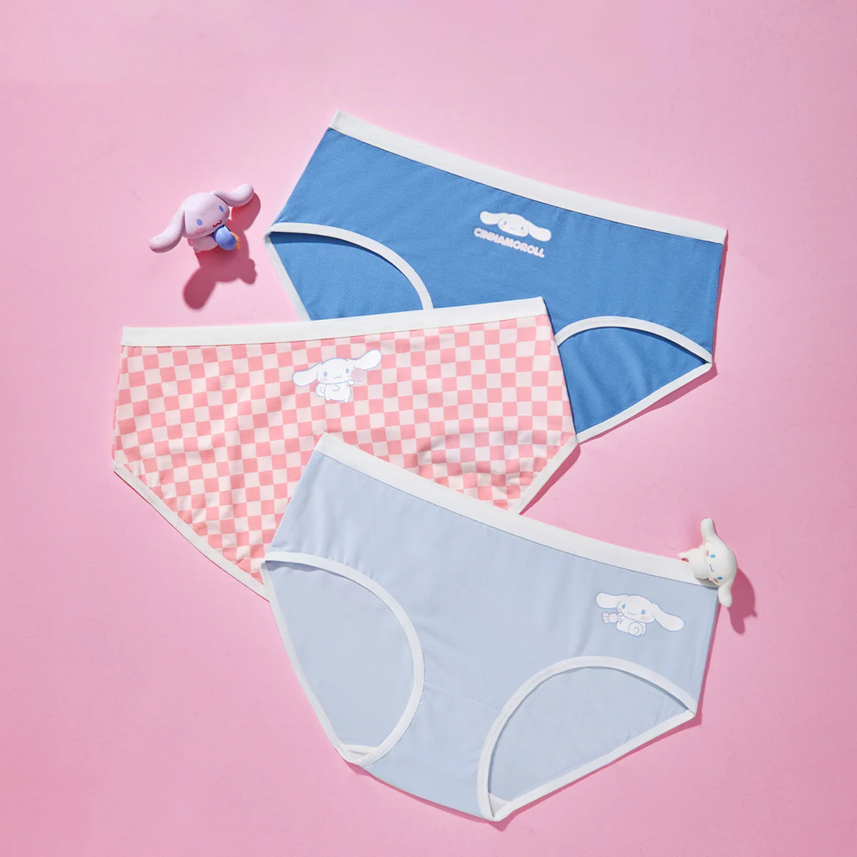 

3 шт./упаковка, женские бесшовные трусики Sanrios Cinnamoroll