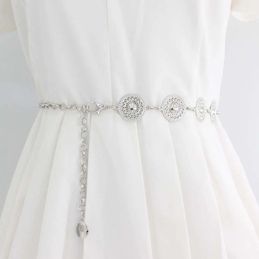 

Belts All-match Silver Chain on Pants Gold Waist Corset Chain Belts Women Waist Chain Metal Waist Belts Body Chain