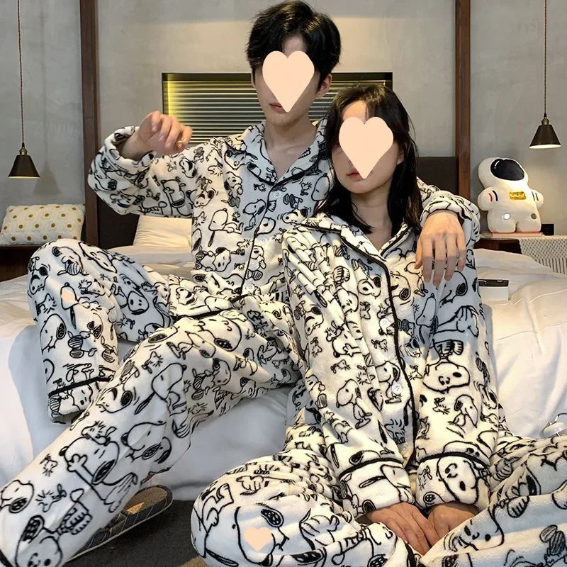 Осенний Snoopy новый теплый комплект из 3 предметов с длинными рукавами женская