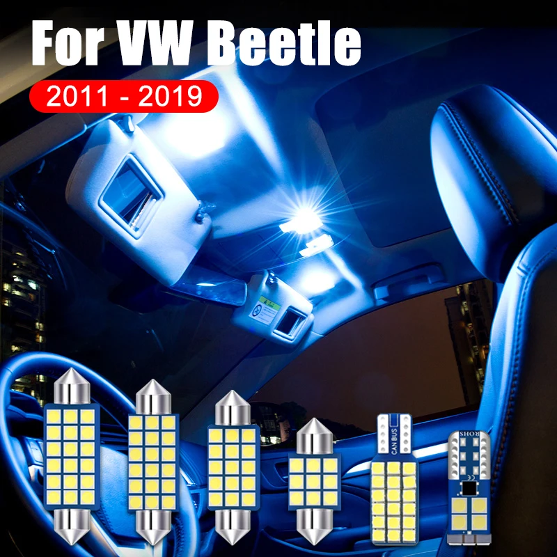 

4 шт., Автомобильные светодиодные лампы для Volkswagen VW Beetle 5C1 5C2 5C7 5C8 2011-2018 2019 12 В