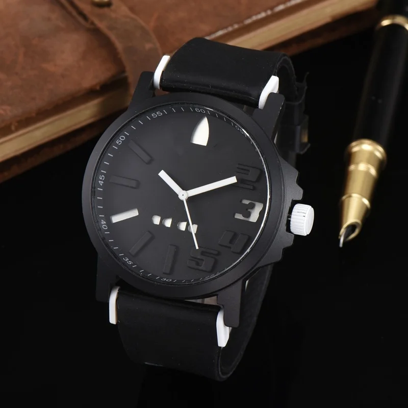 

Famous Popular Brand Quartz Watches for Men Fashion Casual Silicone Belt 2022 AD Watch Men's Wristwatches