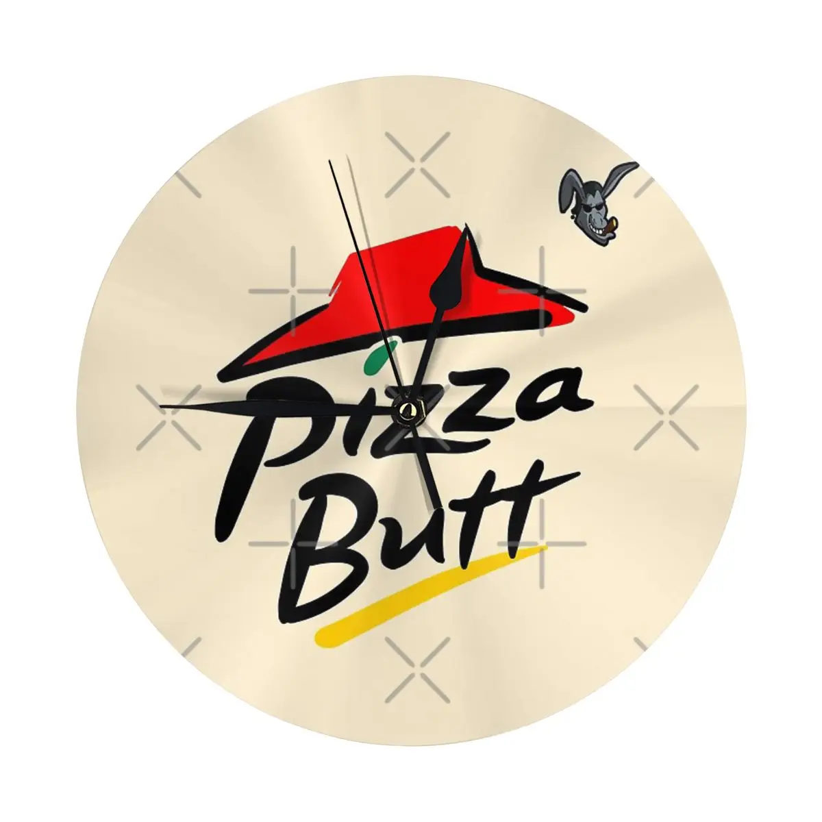 Настенные часы с изображением пиццы стык Dunkey украшение для комнаты круглые