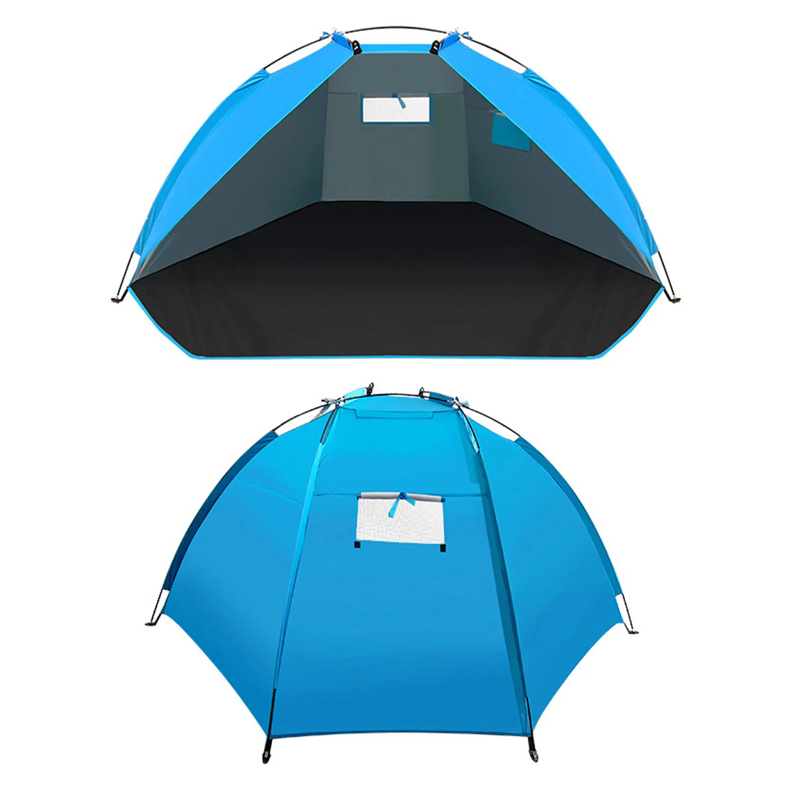 

Outdoor Pop Up Tent Beach Tent For Large Family Outdoor Beach Tent And Anti-UV Portable Sun Shade Shelter With Carrying Bag