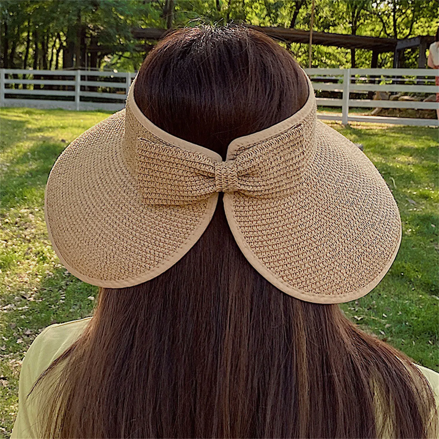 

2023 New Women Summer Visors Hat Foldable Sun Hat Wide Large Brim Beach Hats Straw Hat Chapeau Femme Beach UV Protection Caps