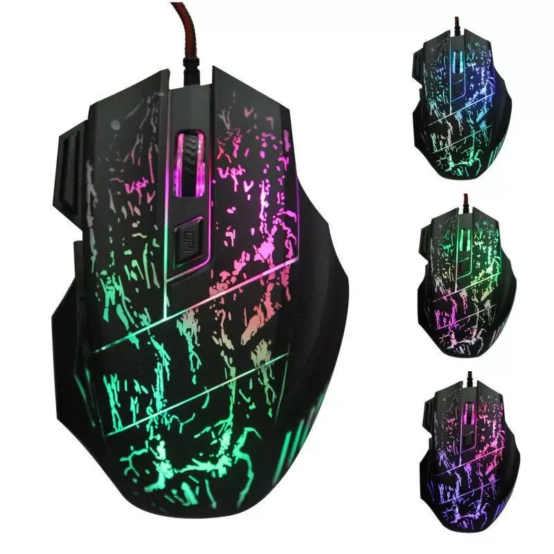 

USB Wired Gaming Mouse 5500DPI Adjustable 7 Buttons LED Optical Professional Gamer Mouse Computer Mice for PC Laptop Games Mice