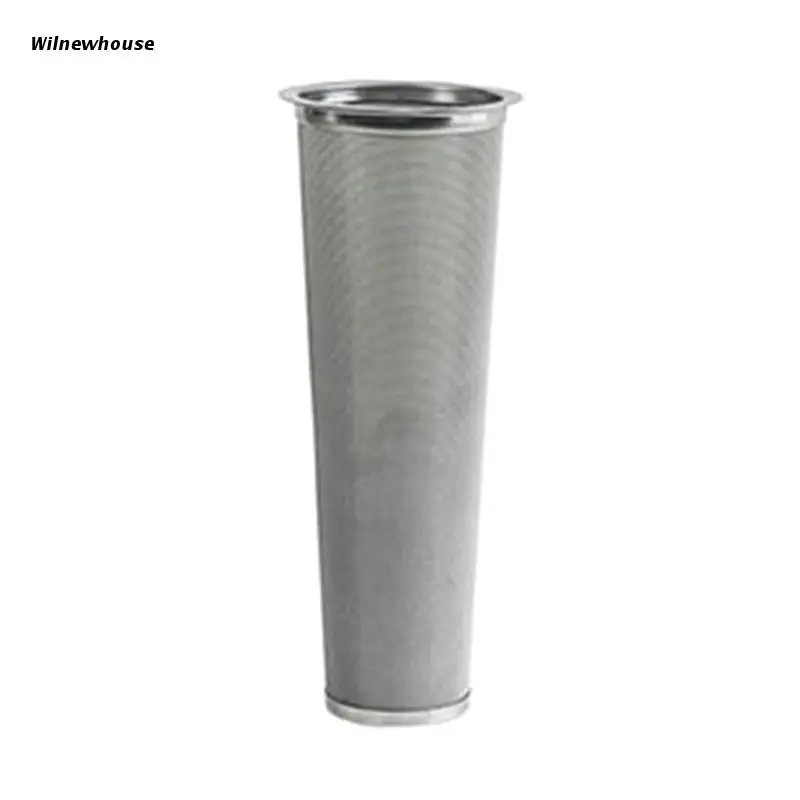 

F63A 21cm Cold Brew Coffee Maker Reusable Stainless Steel Mesh Cone Shaped Tea Filter