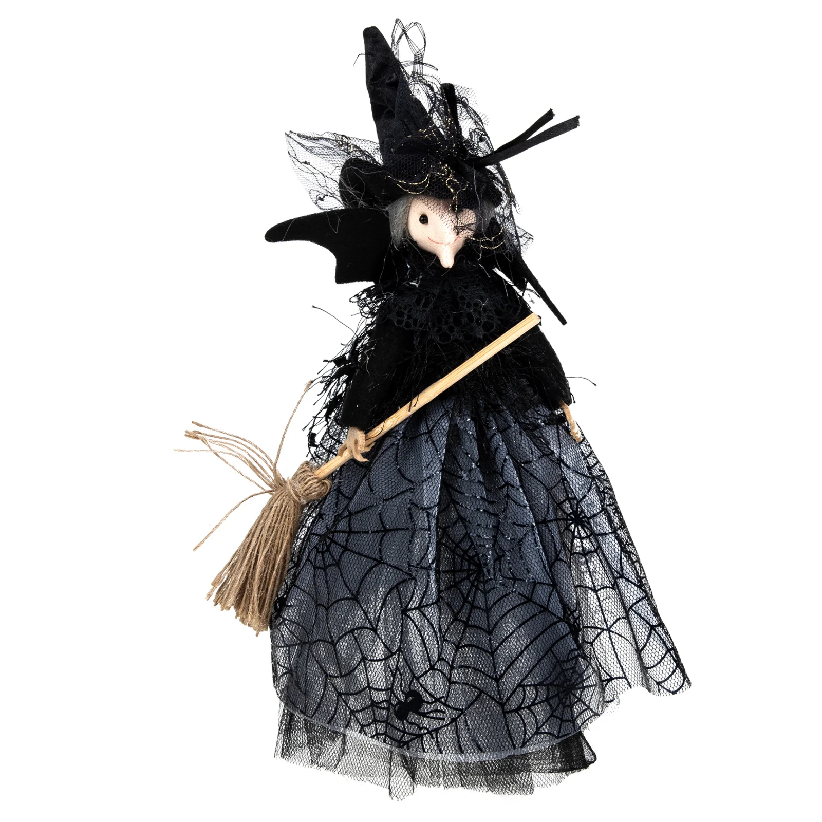 

Witch Doll Tree Topper Decor Witch Doll Desktop Decoration