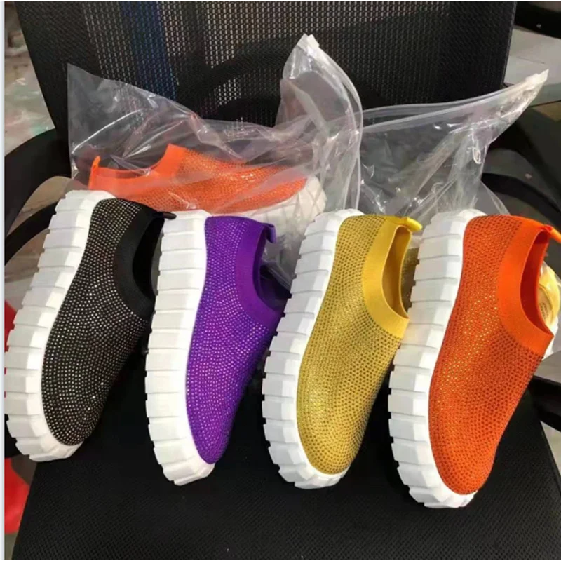 

2022 Spring New Large Size Thick Bottom Color Tide Shoes Mesh Breathable Sports Shoes Single Shoes Female