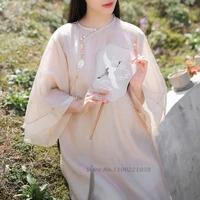 2022 women hanfu cosplay costume chinese folk dance dress vintage costume elegant improved hanfu ancient princess suit tea dress