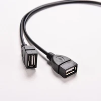 1 male plug to 2 female socket usb 2 0 extension line y data cable power adapter converter splitter usb 2 0 cable adapter 35cm