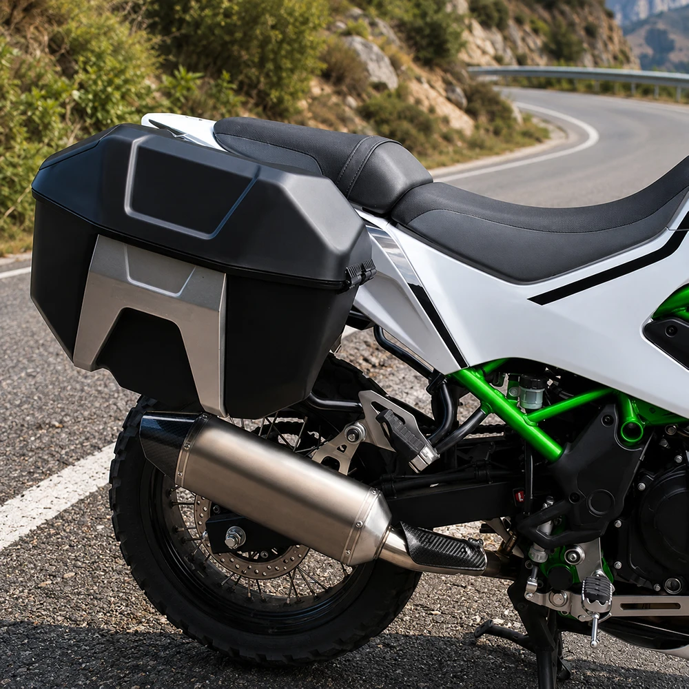 Фото Для Kawasaki KLE500 SE ABS KLE 500 2026: Багажная платформа, боковой грузовой багажник, задняя опора для багажа, аксессуары для мотоциклов. №3