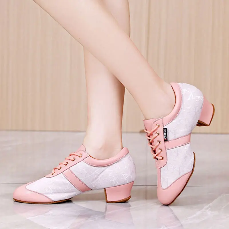 2022 New Dance Shoes Latin Woman Jazz Ballroom High Heels Elegant Luxury Female Tango Ankle Boot Girls Sports Ladied Sneakers