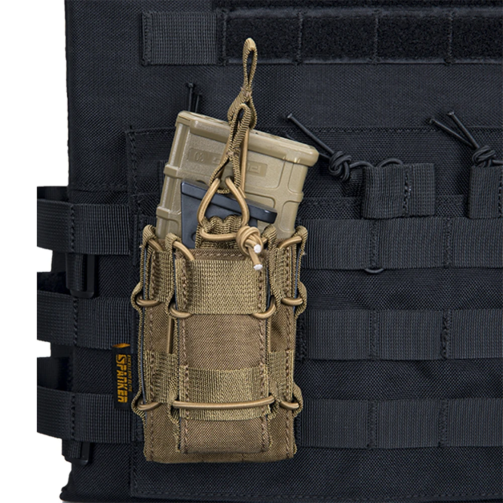 Фото EXCELLENT ELITE SPANKER Tactical M4+ Подсумок для журналов для пистолетов Двойной магазин Molle Belt Dual Mag для M4 M14 M16 G36 AR15 №5