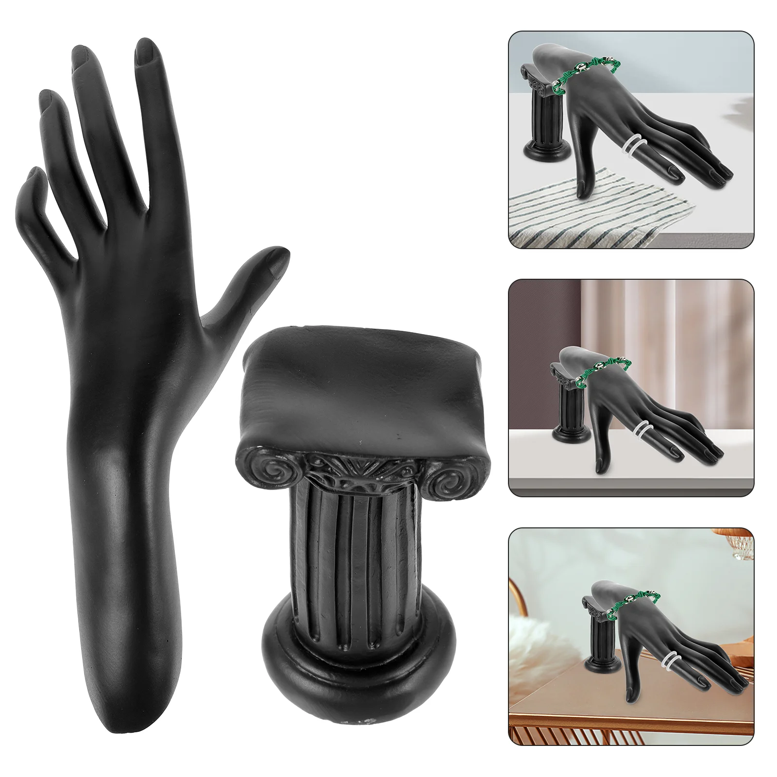 

1 Set Resin Hand Model Jewelry Rack Storage Ring Holder Jewelry Display Stand