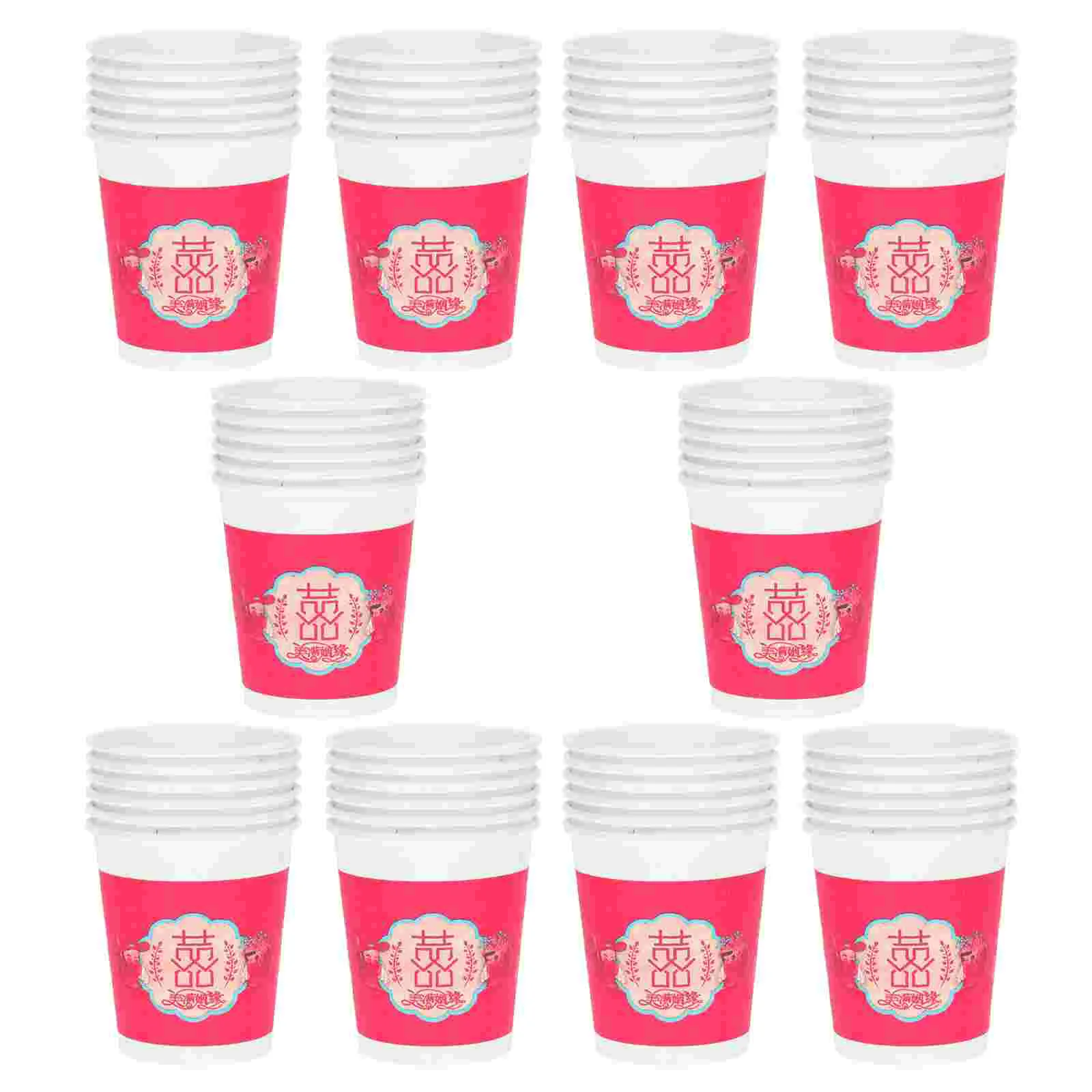 

50Pcs Hot Beverage Cups Wedding Paper Cups Recyclable Paper Cups Coloured Paper Cups Paper Drinking Cups