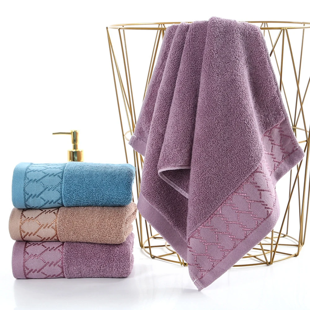 Increases Water Absorption Adult Bath Towel Solid Color Golden Silk Soft Affinity Face Towel