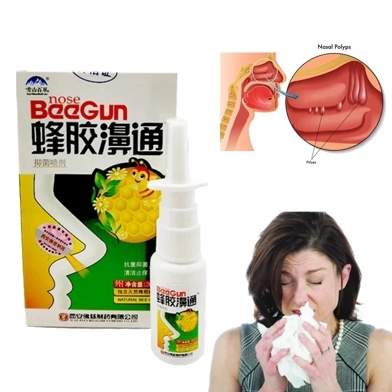 

Propolis Extract Nose Spray To Relieve Nasal Discomfort Nasal Drops Runny Itching Allergic Rhinitis Nose Health And Medicine