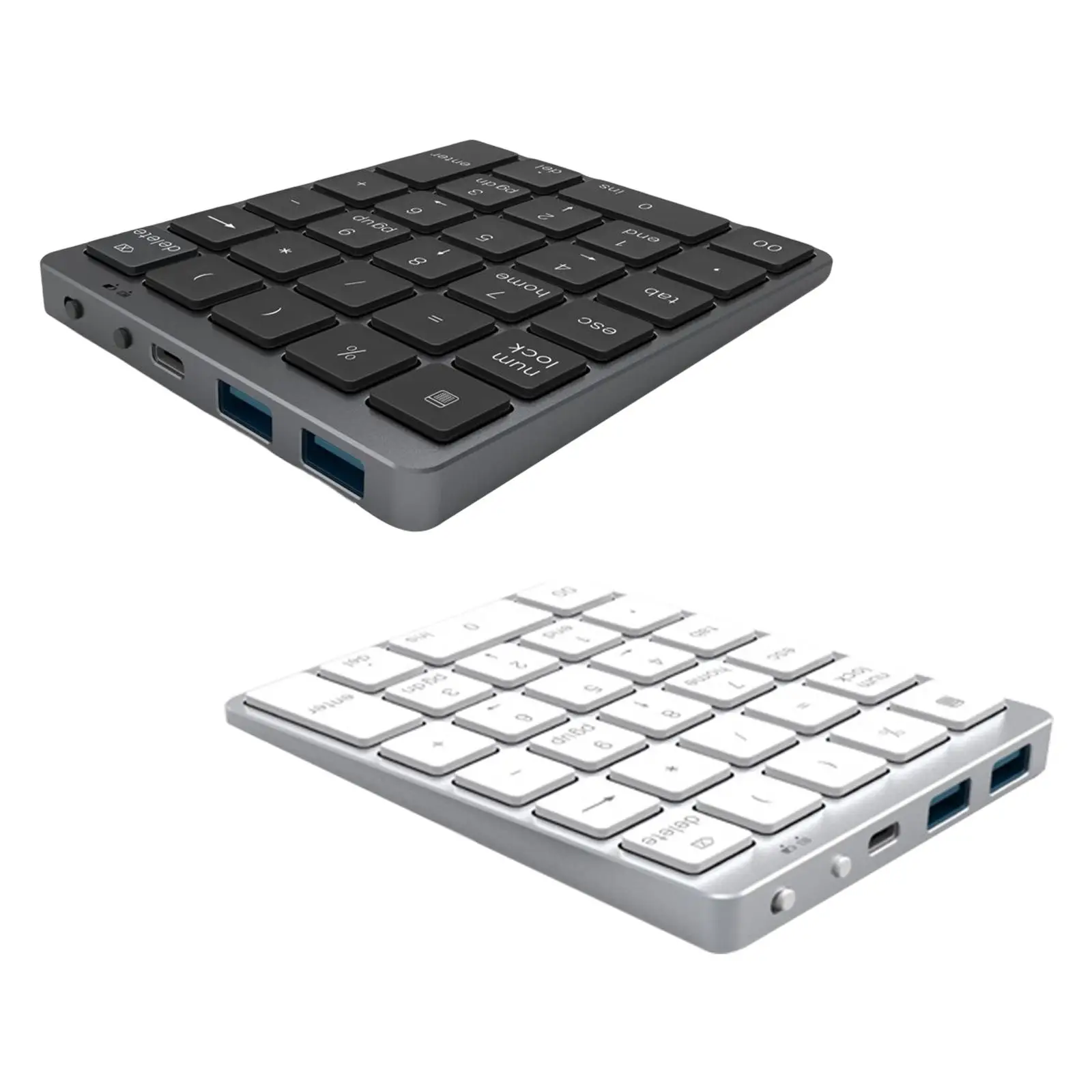

Bluetooth Numeric Keypad Mini Number Pad with USB3.0 Hub Number Keyboard for