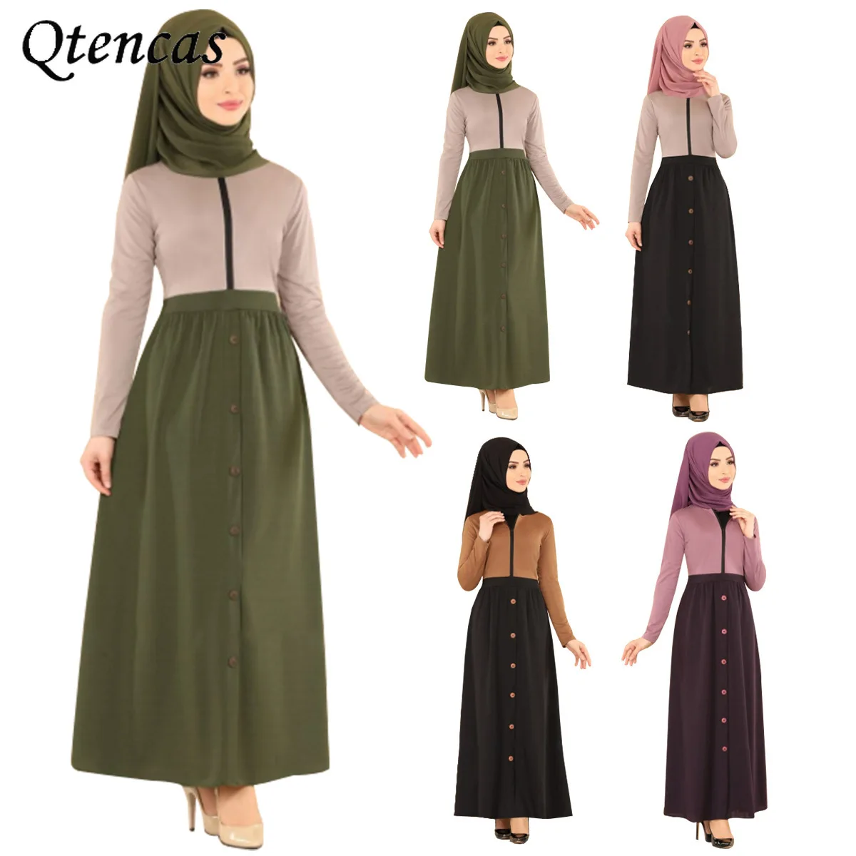 Мусульманские платья для женщин, абайя, Дубай, арабский хиджаб, платье, кафтан, марокканский, турецкий кафтан, ислам, одежда, длинные женские ...