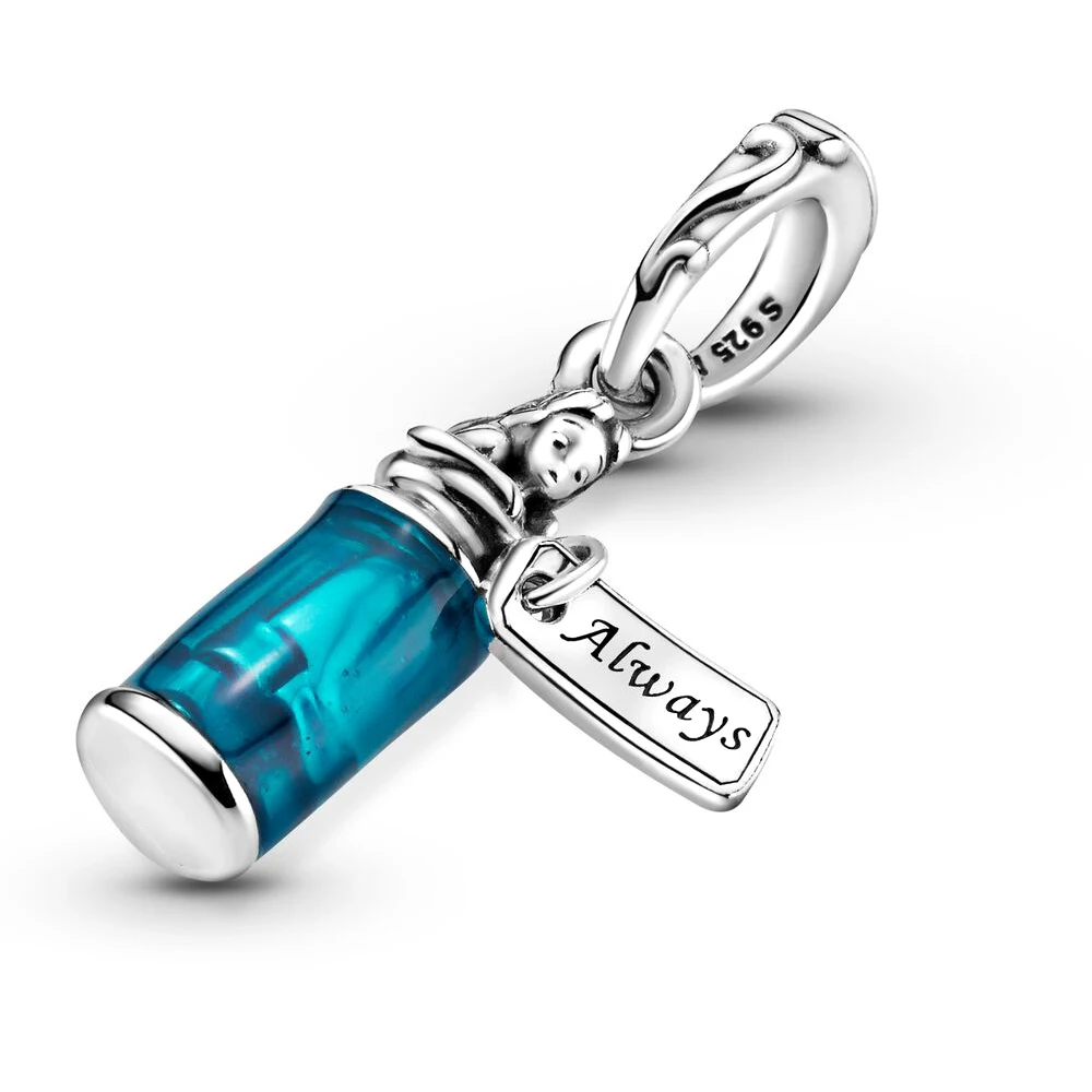 Pandora-Alice au pays des merveilles en argent 925 pour femme, théière de fête d'anniversaire, chat du Cheshire, chapelier fou, breloque pour bracelet bricolage