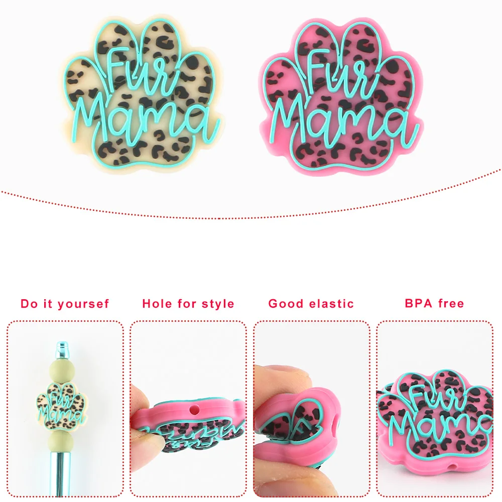 5/10Pcs New Silicone Beads Mini Focus Beads For Jewelry Making DIY Pacifier Chain Bracelet Accessories