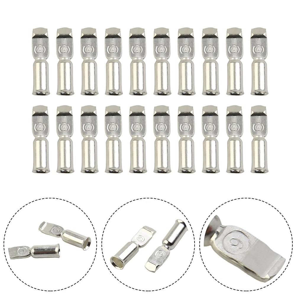 

20pcs 50Amp Copper Terminals Connector For Anderson Style Plugs Contacts For Battery Connections Cable Terminal