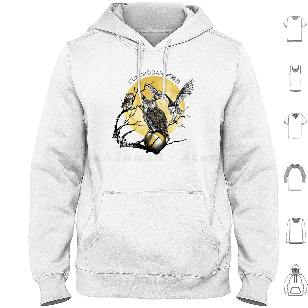 

Толстовки Fukurodani с длинным рукавом Haikyuu Hq Fukurodani Bokuto Owls Fukuro воллейный Аниме Манга