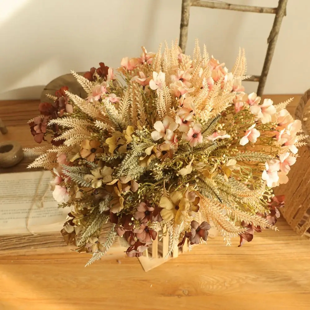 

Реалистичный Шелковый Гибридный цветок одуванчика 38 см, искусственный цветок в Европейском стиле, букет искусственных цветов, украшение дл...