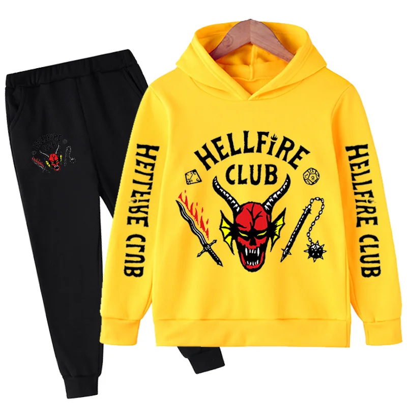 

Детский комплект из свитшота и брюк «очень странные дела»