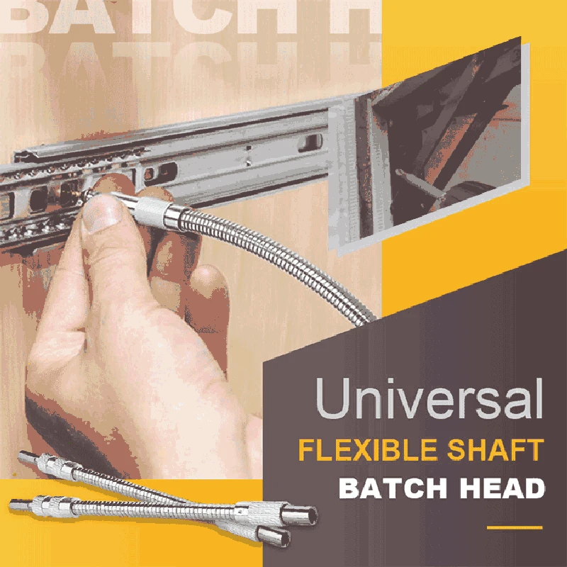 

1/4'' Universal Soft Shaft Batch Head Connected To Electric Drill Manual Wrench Tool Adjustable Screwdriver Bit Extension Rod