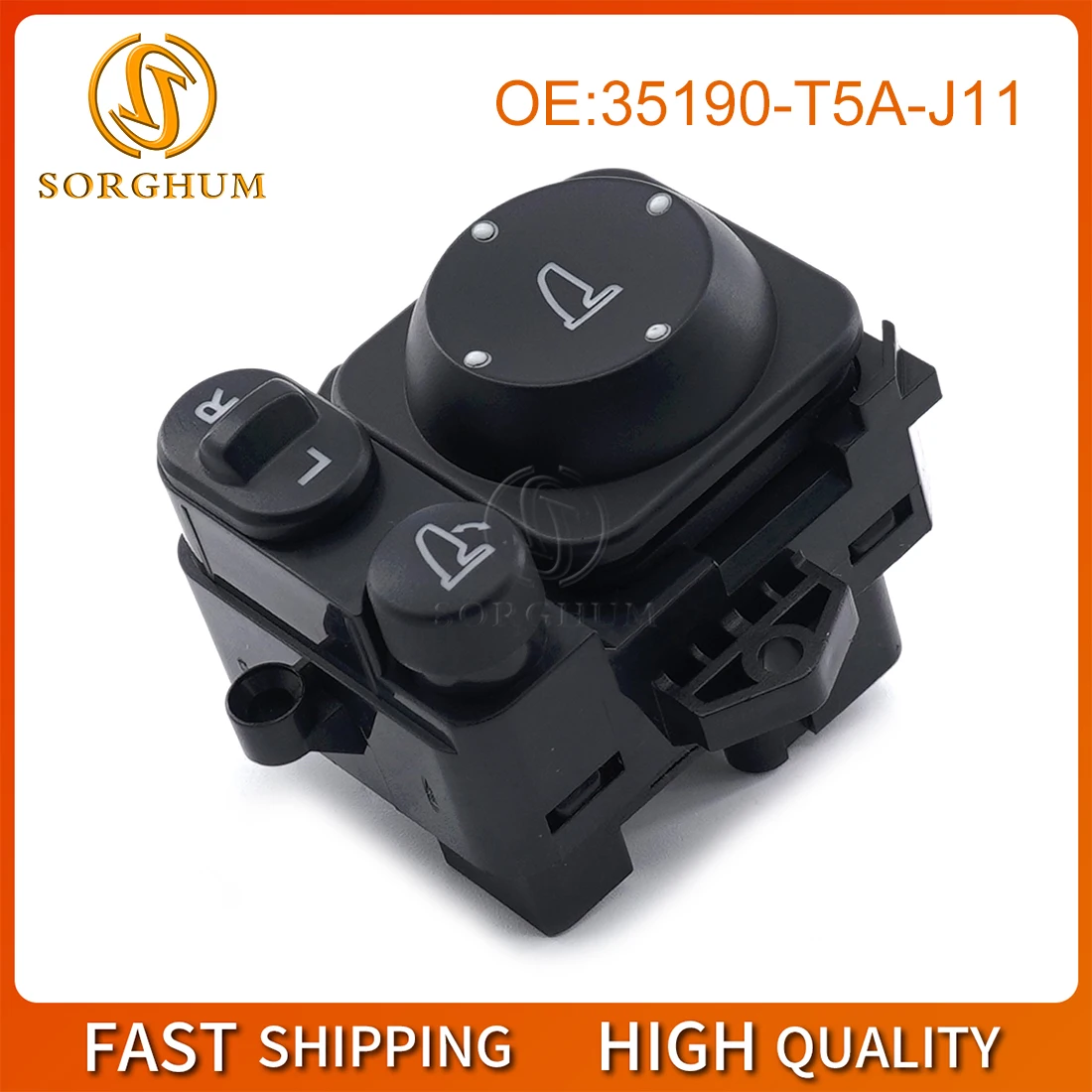 

Sorghum 35190-T5A-J11 Exterior Side Mirror Remote Control Switch Adjuster For Honda CRV Accord Odyssey 2012-2017 35190-T7A-J11