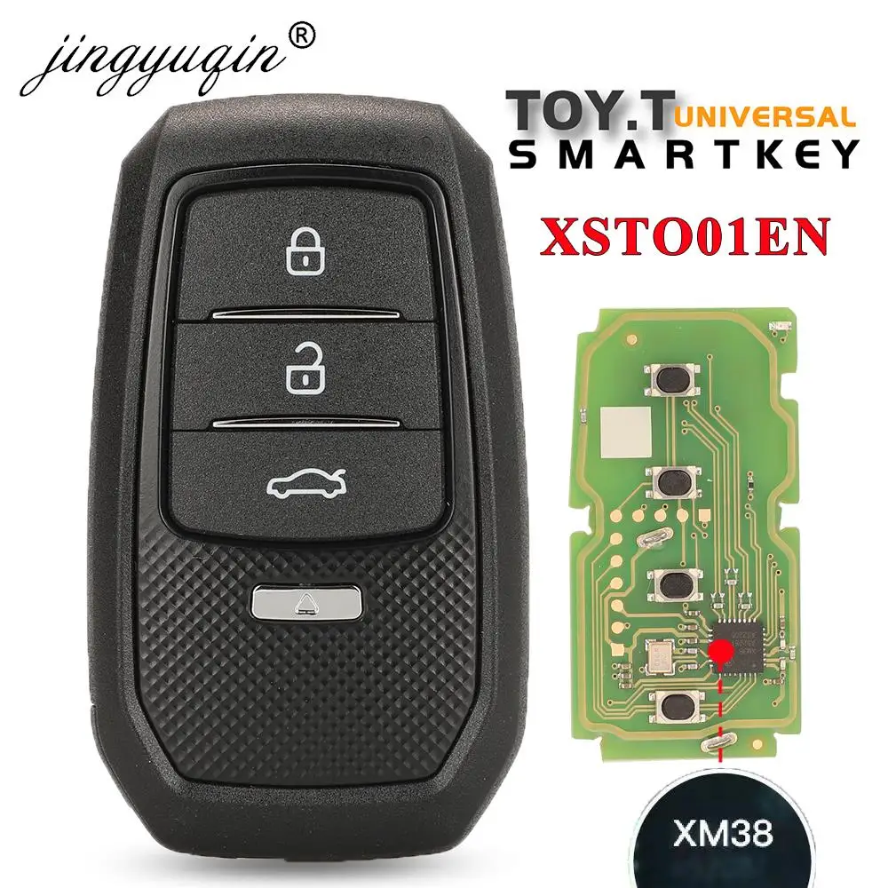 

Jingyuqin Xhorse XSTO01EN Универсальный интеллектуальный ключ приближения VVDI XM38 для Toyota Lexus Subaru 4D 8A 4A Поддержка потерянного восстановления