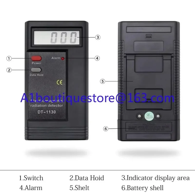 DT-1130 Ручной детектор электромагнитного излучения обнаруживает образование и