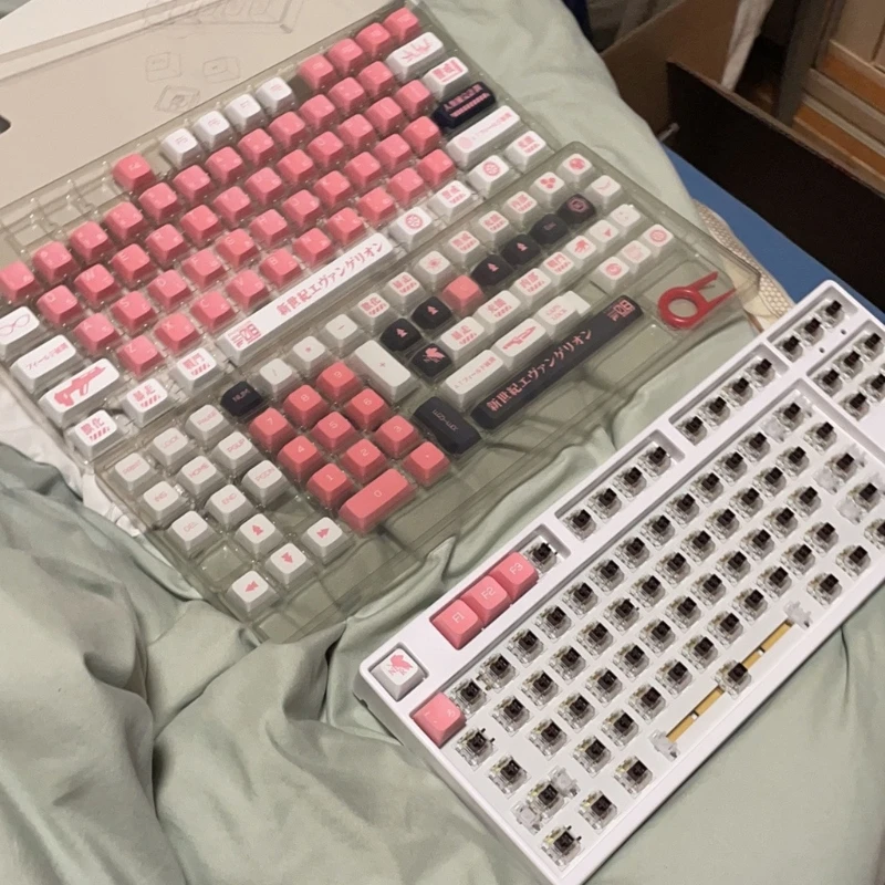 

116Keys/Set XDA Profile Custom EVA-08 Anime Keycaps PBT Dye Sublimation Keycaps for MX Cherry Mechanical Keyboard H8WD