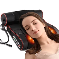 electric neck relaxation head massage pillow back heating kneading infrared therapy shiatsu ab pillow massager