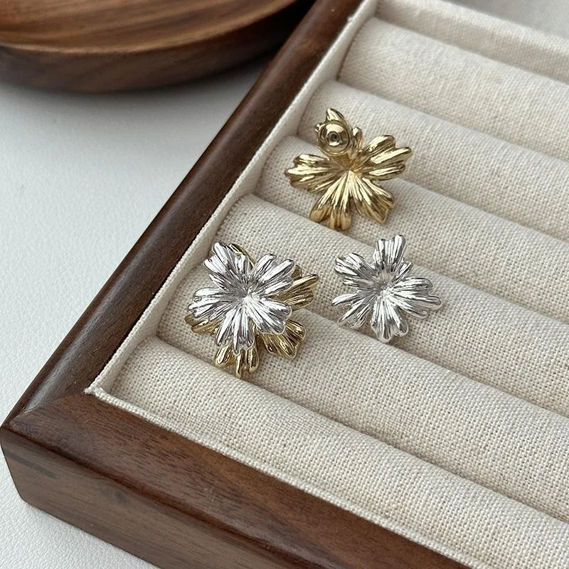  Дизайнерские съемные двухслойные золотые и серебряные двухцветные