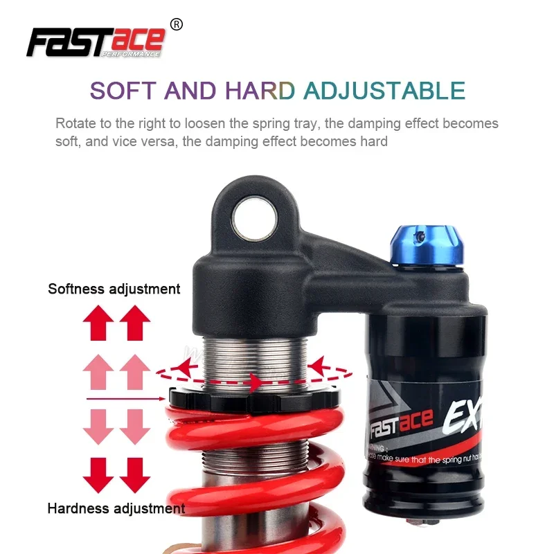 Фото FASTACE DBA53RC Задний амортизатор MTB 190 мм/200 мм/210 мм/220 мм/240 мм * 550 фунтов Амортизатор для горного велосипеда Downhill DH DNM rcp2S №4
