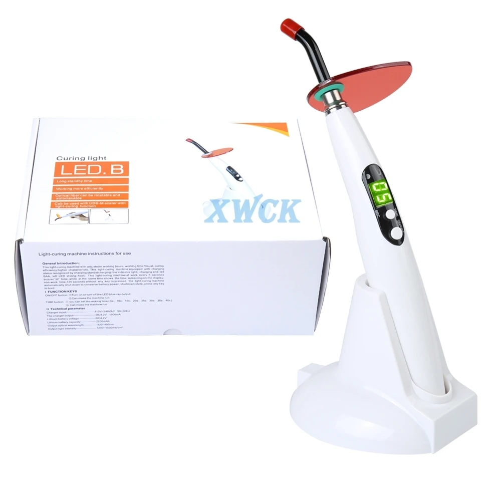 

1Set Dental Curing Light Wireless Dentistry LED Blue Ray Cure Lamp Intensity 1500mw/cm2 For Dentist Device