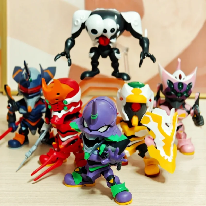 Фото Коллекционная аниме-фигурка Soskill Evangelion Q Version: Сборная модель-конструктор (Blind Box) — Проект Human Instrumentality. Новогодний подарок. №2