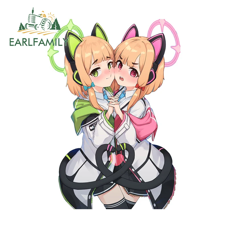 

EARLFAMILY 13 см для синего архива Momoi автомобильные наклейки Защита двери автомобиля Наклейка окклюзия царапина Водонепроницаемая графика мотоцикла