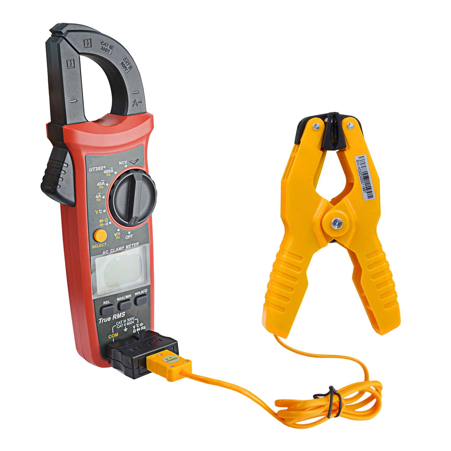 ZIBOO 69140 Термометр K-типа зажим для температуры труб HVAC размеры от -40 до +392 градусов