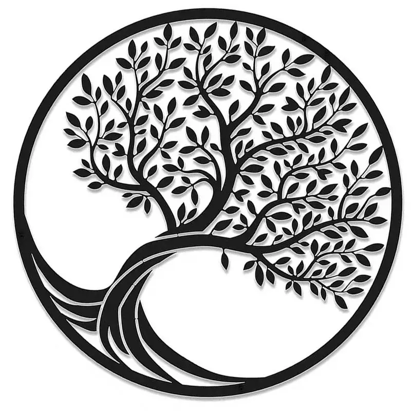 

Декор "Древо жизни", металлические подвески на дереве, декор на стену семейного дерева, Металлический Настенный декор, украшение для дома, офиса, спальни, гостиной