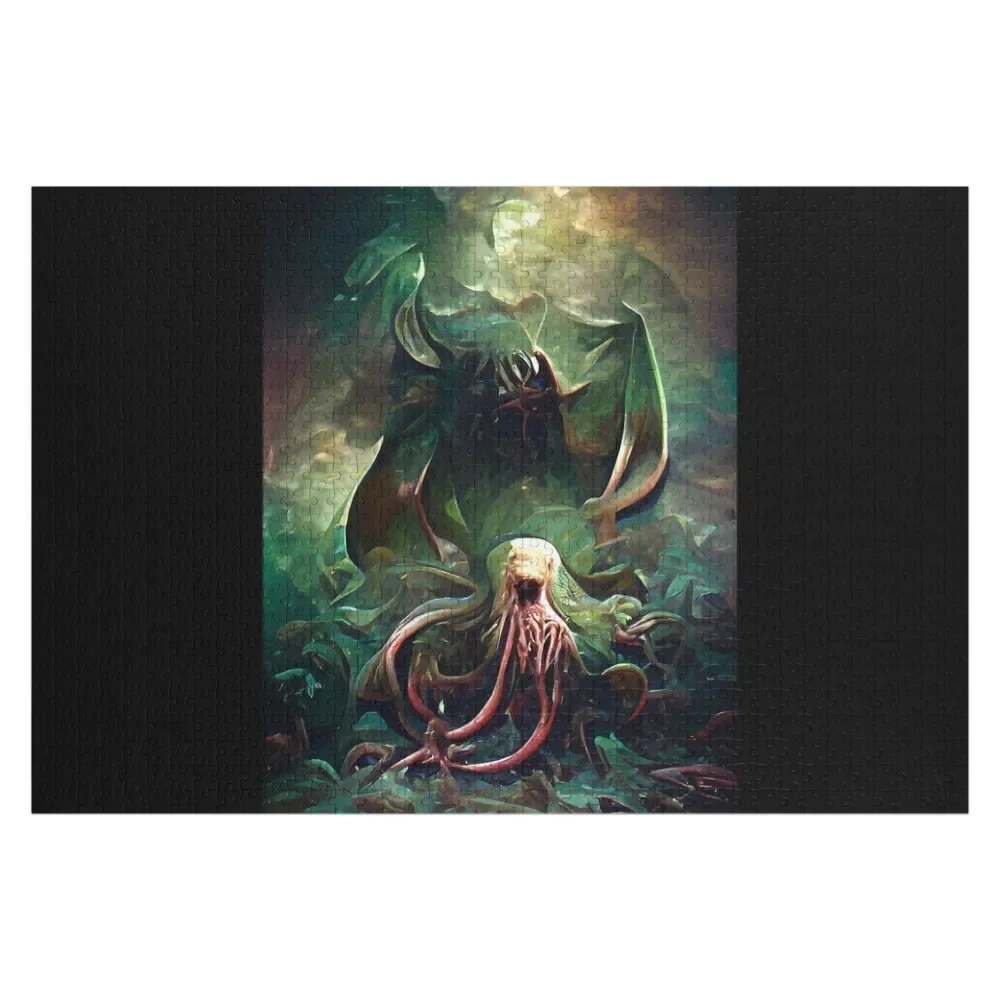 Пазл Cthulhu Rising деревянная фотография персонализированный Iq деревянный подарочный