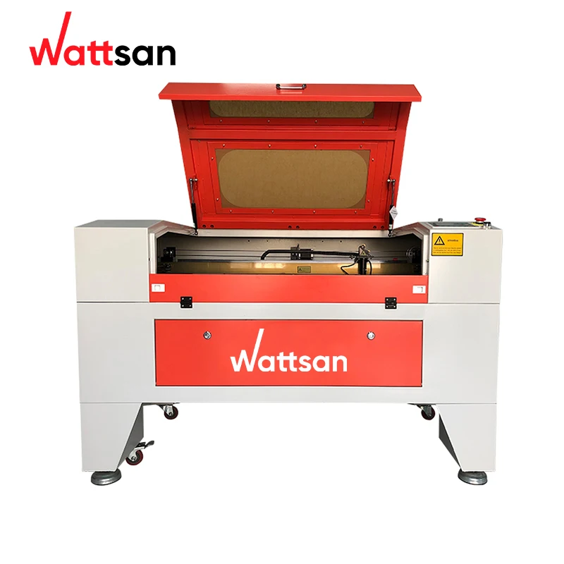 

Wattsan Hot sale 6090LT RECI 80W 100w CO2 Laser Engraving Machines For Cutting Wood MDF Leather Plastic