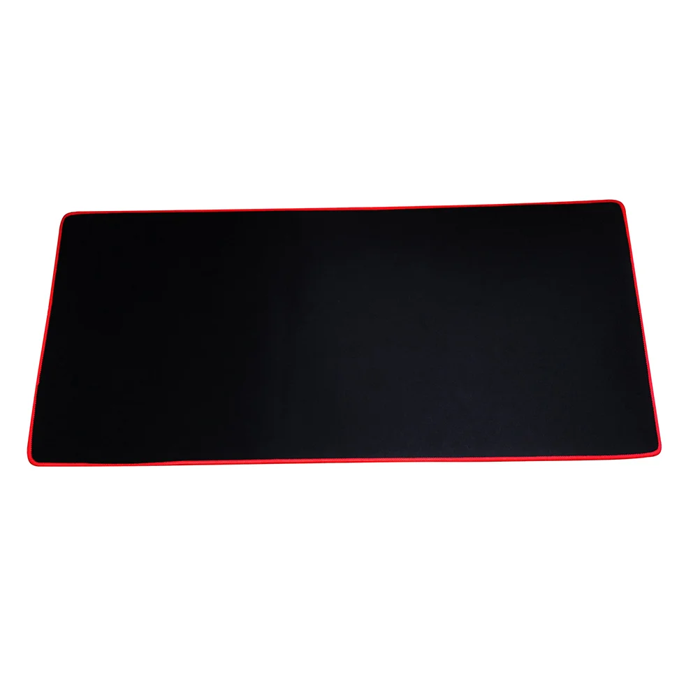 

PC Laptop Large Gaming Mat Pad Keyboard Mat Pad Extended Edition Anti-slip 300x700x2mm (Black with Red Edge)