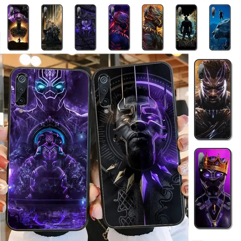 

Disney Marvel Heroes Black Panther Phone Case for Xiaomi mi 8 9 10 lite pro 9SE 5 6 X max 2 3 mix2s F1