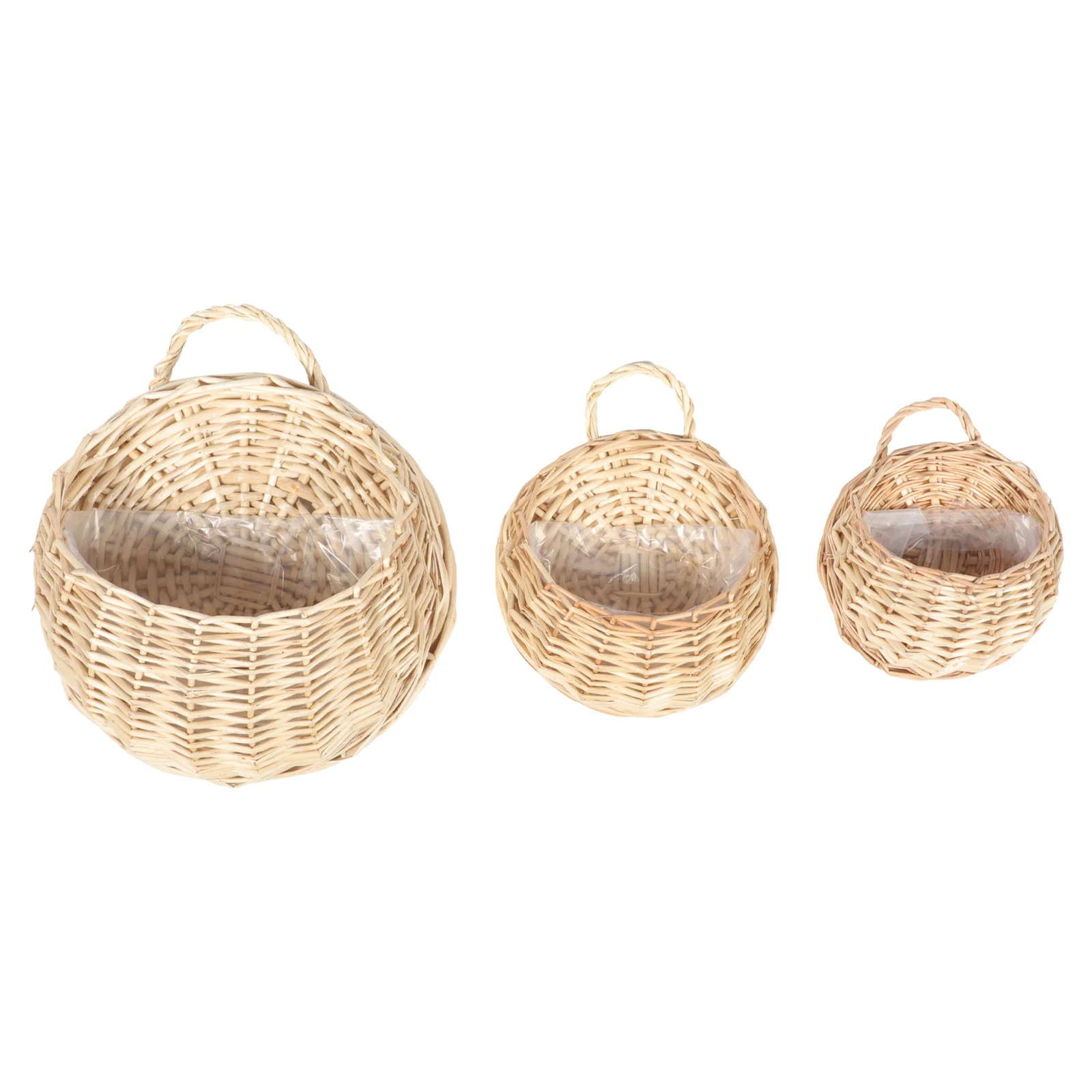 

Wall Hanging Flower Basketwoven Planter Pot Pots Baskets Wicker Rattan Flowerpot Fence Farmhouse Holder Vase Storageindoor